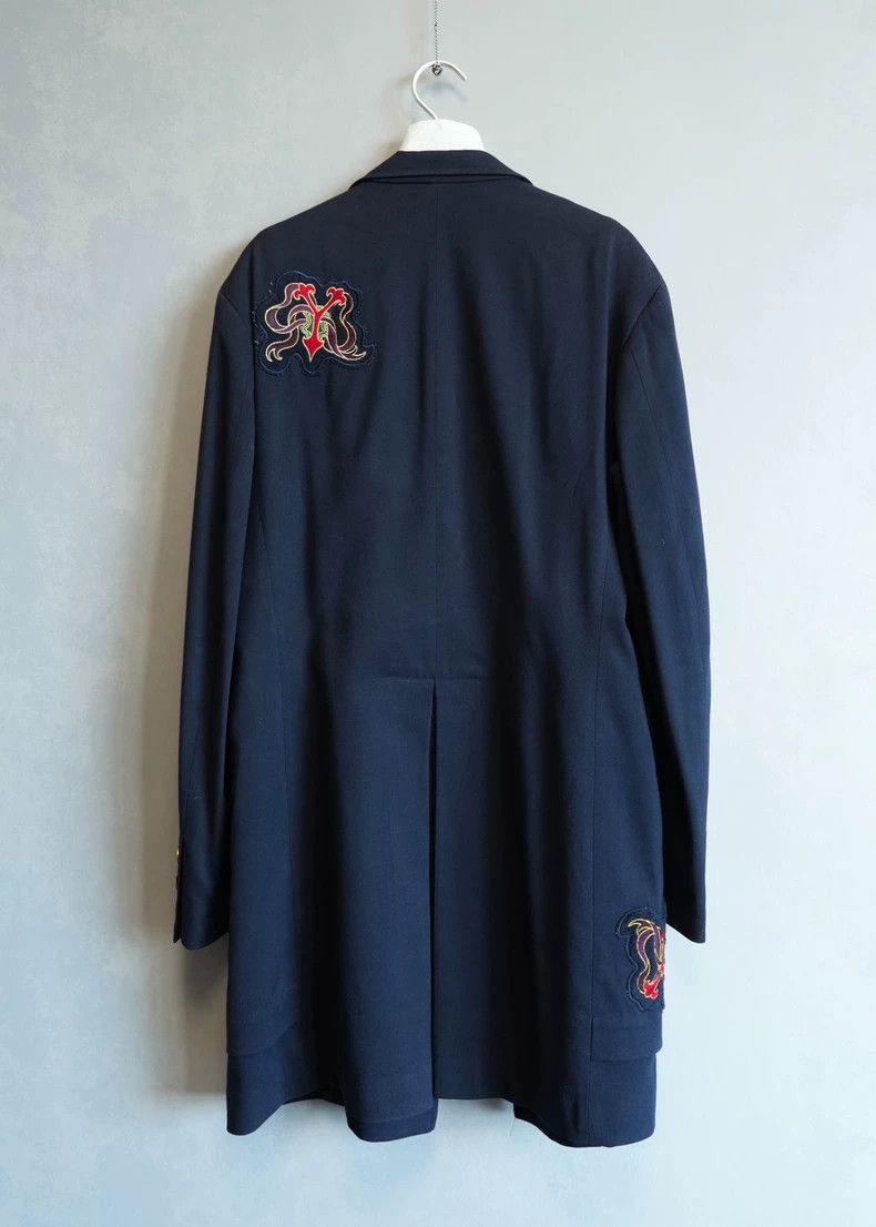 Yohji Yamamoto Yohji Yamamoto12AW double-breasted gold applique coat 2503- Size US L / EU 52-54 / 3 - 4 Thumbnail