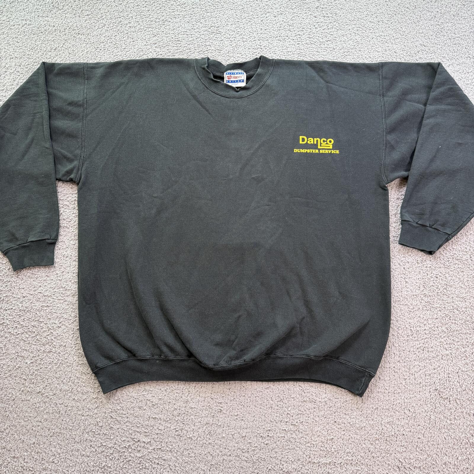 Hanes Vintage Danco Dumpster Service Sweatshirt XL Crewneck 90s Size US XL / EU 56 / 4 - 2 Thumbnail