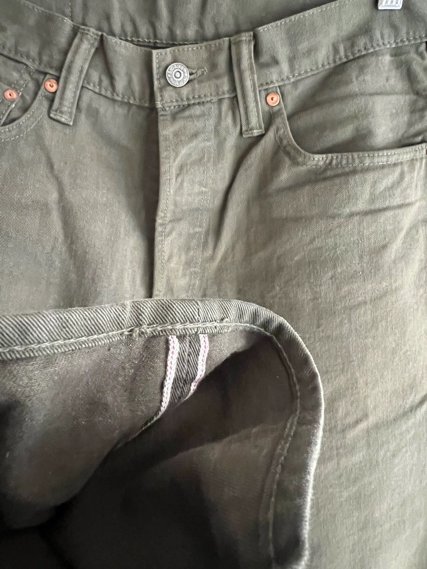 Pure Blue Japan Pure Blue Japan Japanese selvedge olive drab jeans Size US 32 / EU 48 - 4 Thumbnail