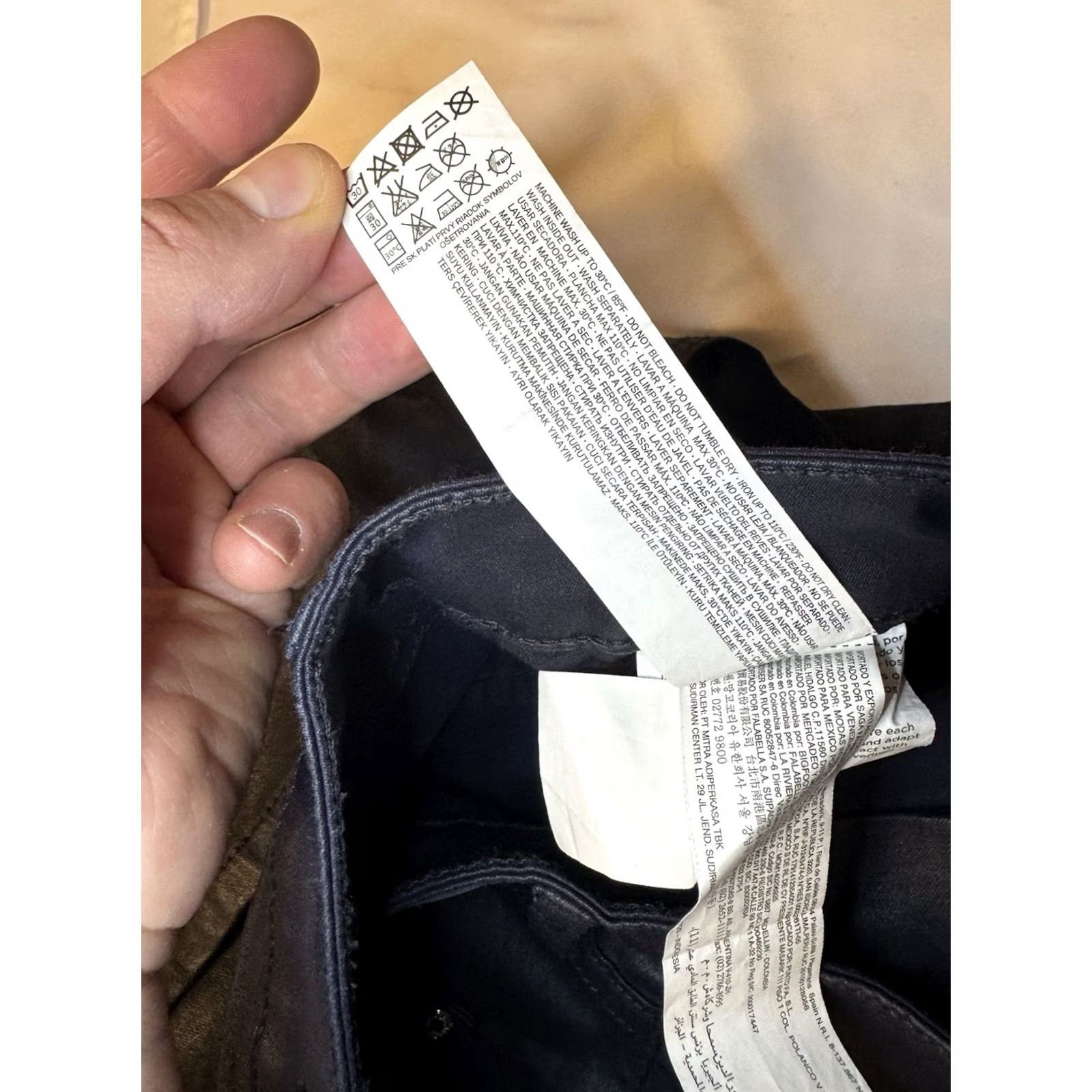 Mango Mango Belle Dark Blue Cotton Pants Stretch Fit Shimmer Women’s 8 Size 30" / US 8 / IT 44 - 5 Thumbnail
