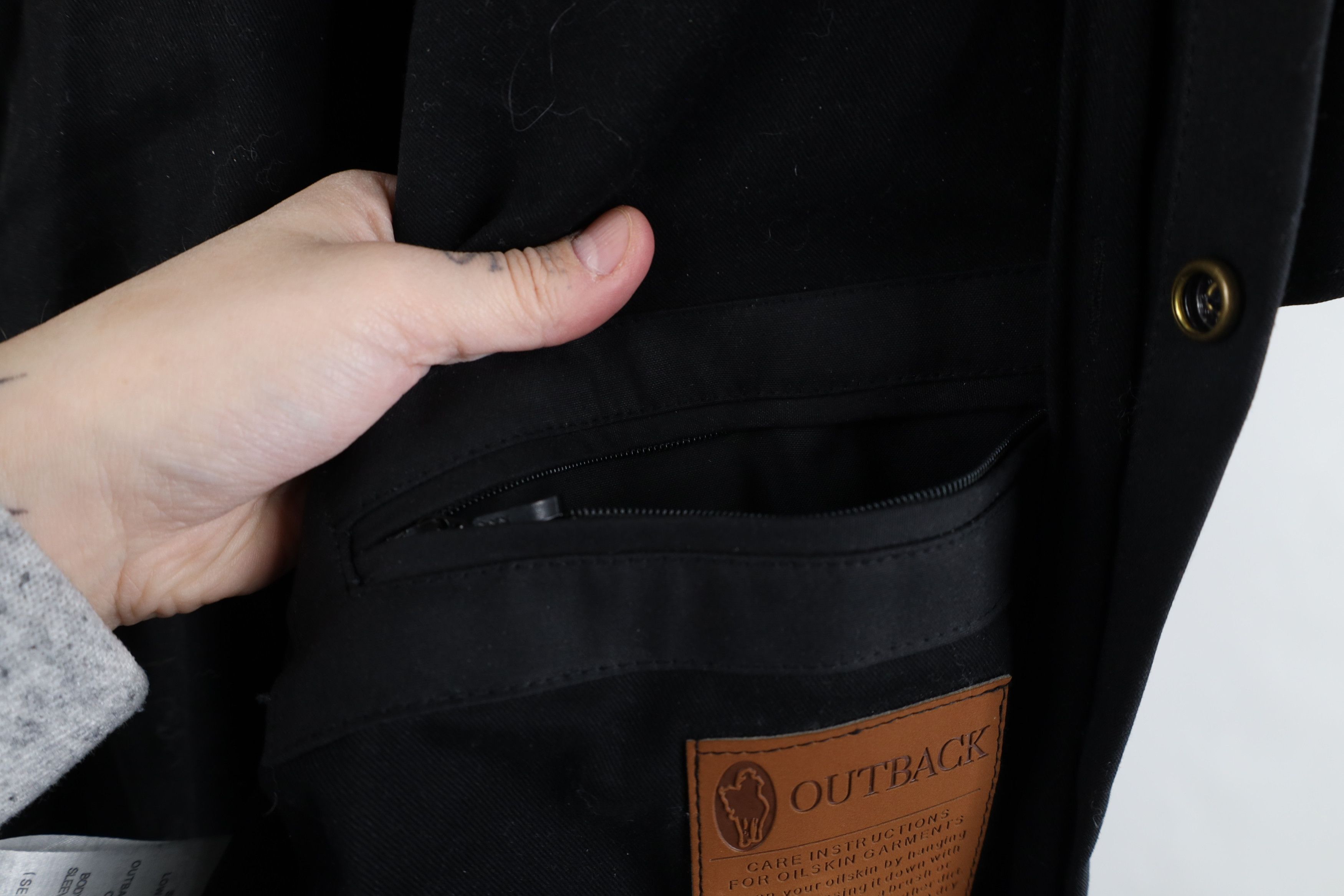 Vintage Vintage Streetwear Oilskin Western Duster Jacket Black Size US L / EU 52-54 / 3 - 13 Thumbnail
