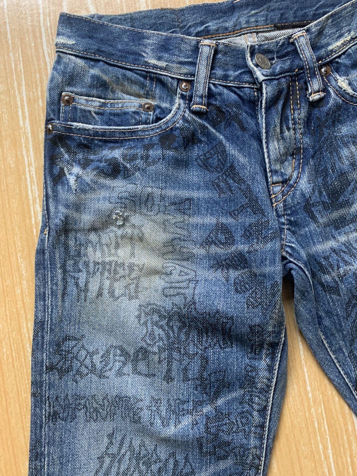Hysteric Glamour Rare..!! xxs Hysteric Glamour full print metal band pants Size US 26 / EU 42 - 13 Thumbnail