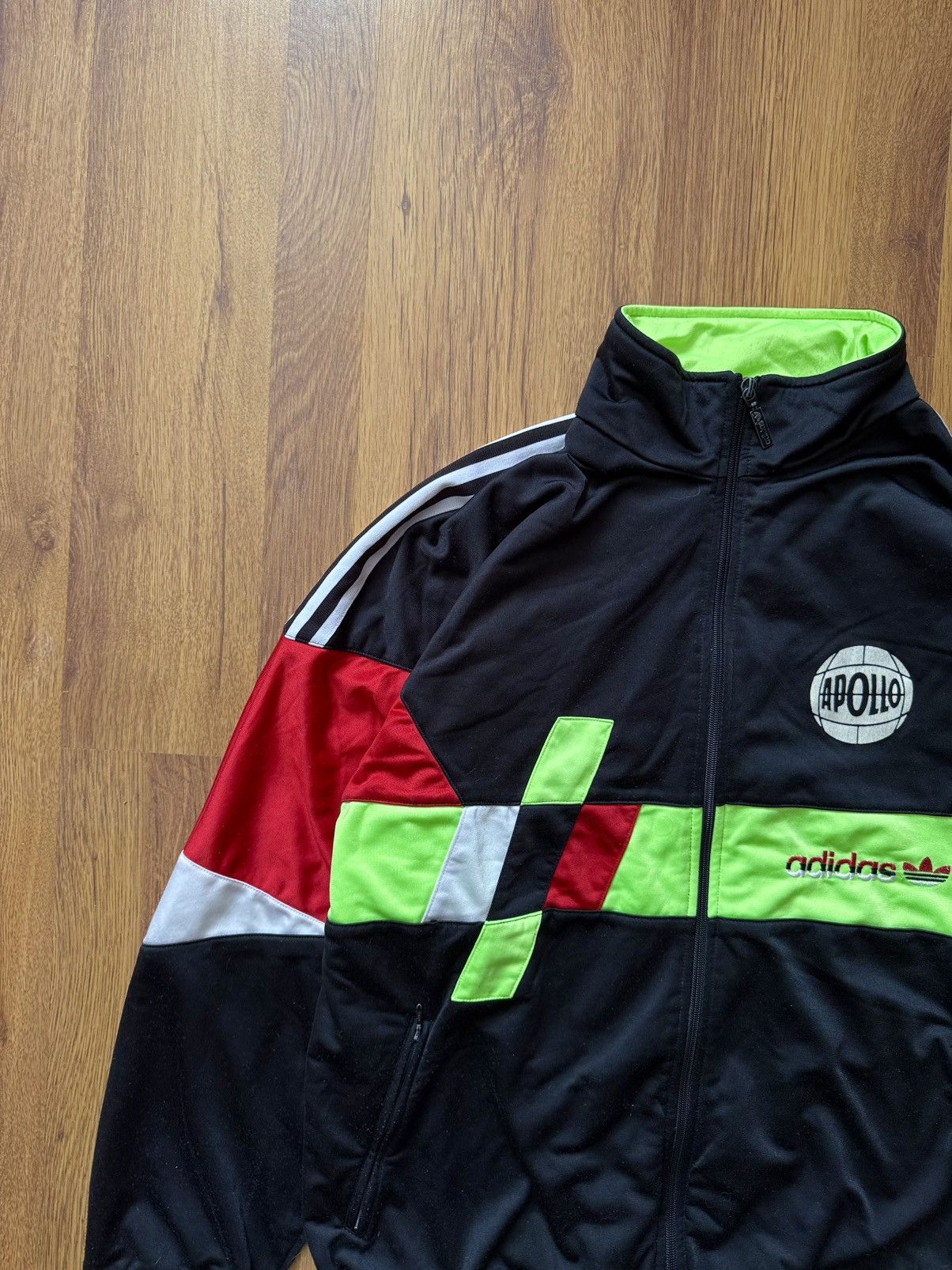 Adidas Vintage 90s Adidas Track Jacket Size US L / EU 52-54 / 3 - 3 Thumbnail