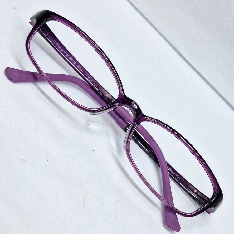 JINS JINS PC-14A-001M 8g Purple Gradient Square Glasses Size ONE SIZE - 2 Thumbnail