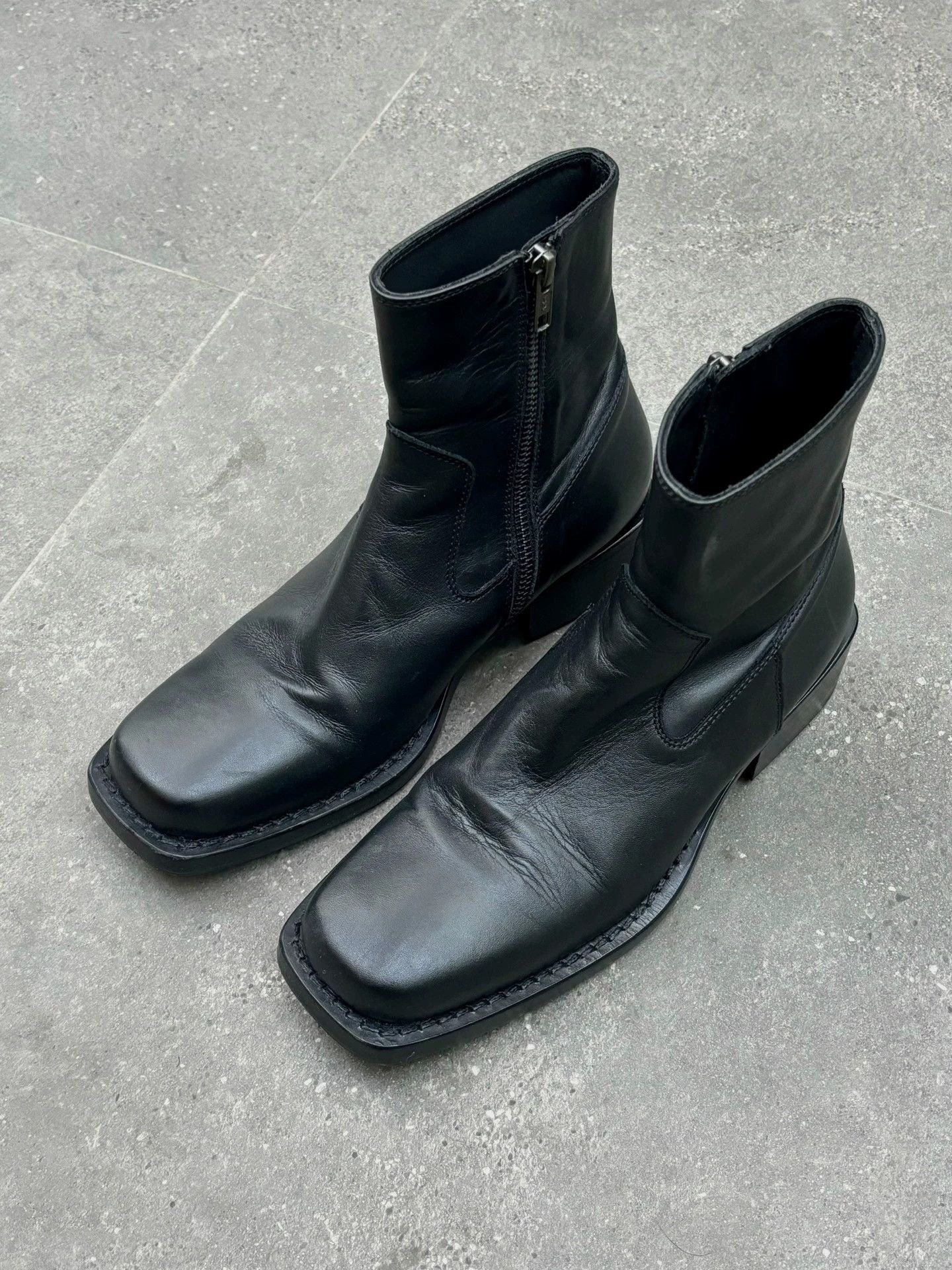 Ann Demeulemeester Ann Demeulemeester Square Toe Boots 37 Sheepskin Like New Size US 6.5 / IT 36.5 - 1 Thumbnail