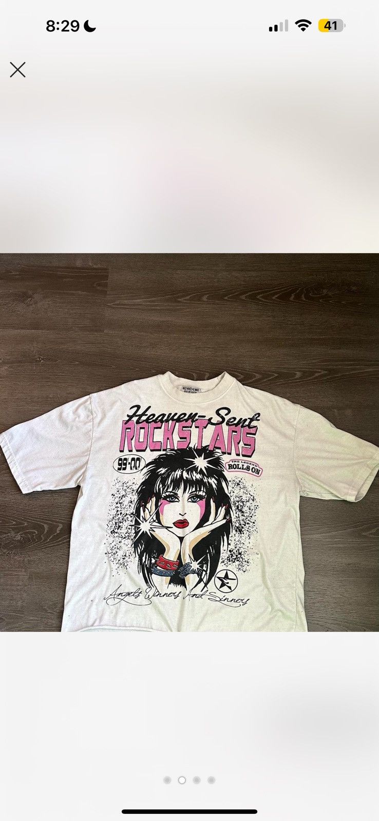 Other ANGELS WINNERS AND SINNERS HEAVEN SENT ROCKSTAR TEE ! Size US XL / EU 56 / 4 - 2 Thumbnail