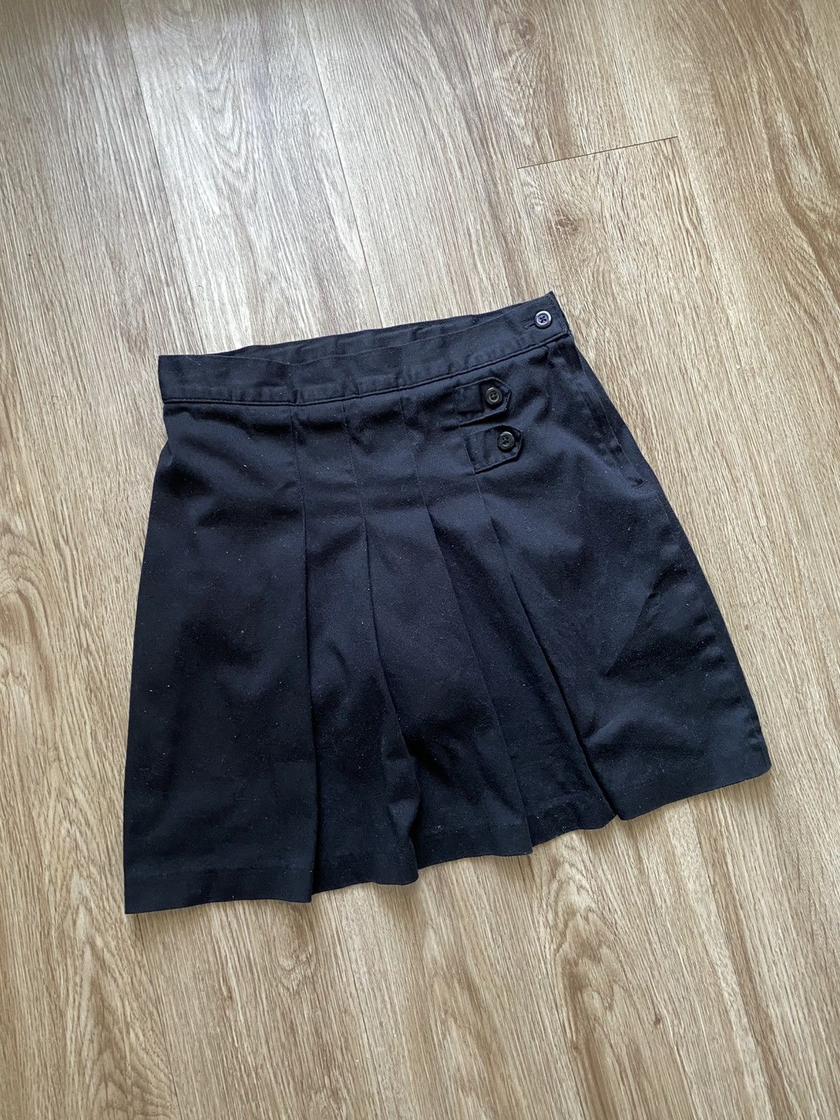 If Six Was Nine Y2K Black Pleated Skirt Size 28" / US 6 / IT 42 - 2 Thumbnail