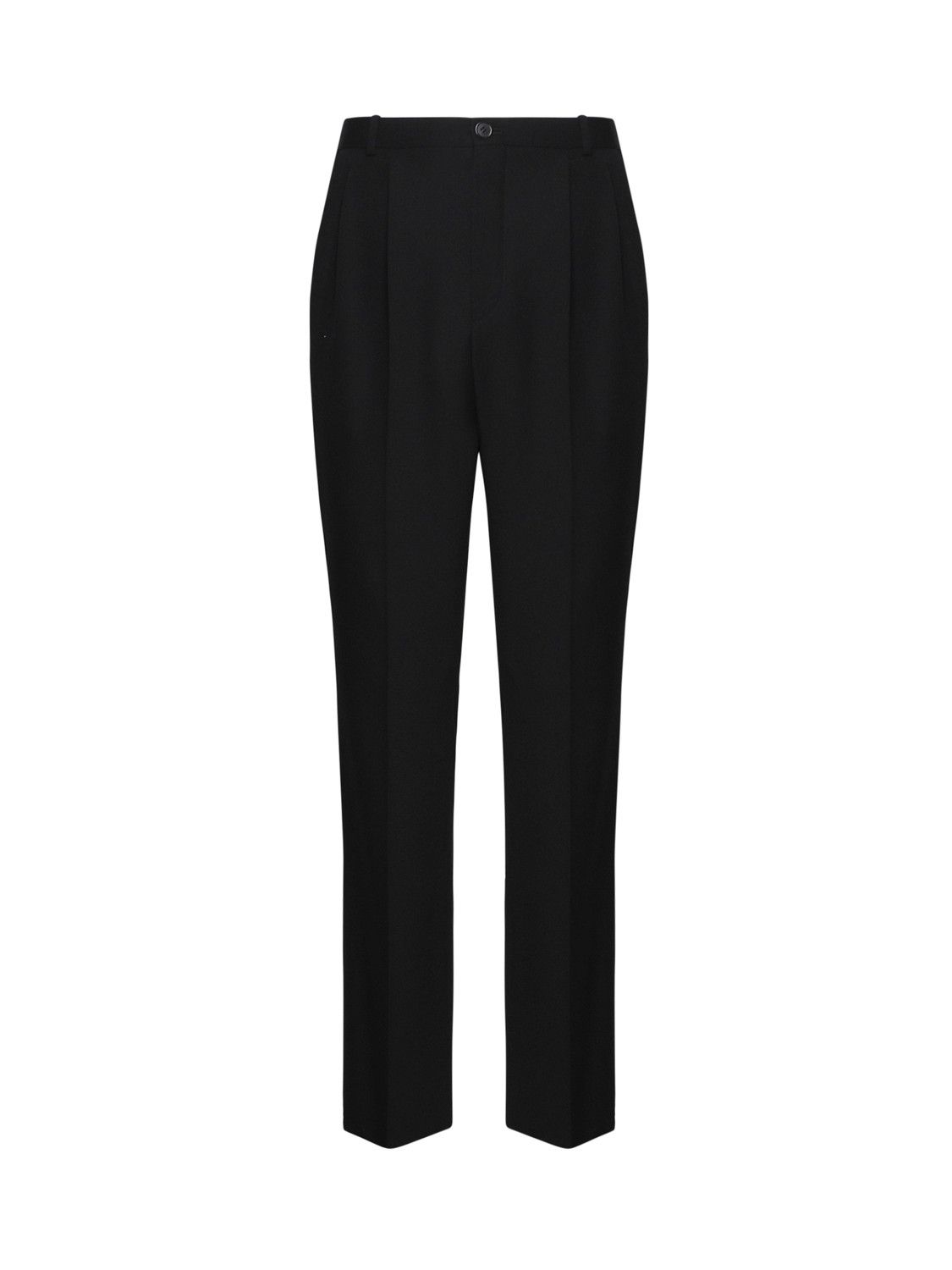 Saint Laurent Paris o1s1wg111224 Pantalon Grain De Poudre Organ Pants in Nero Size US 34 / EU 50 - 1 Thumbnail