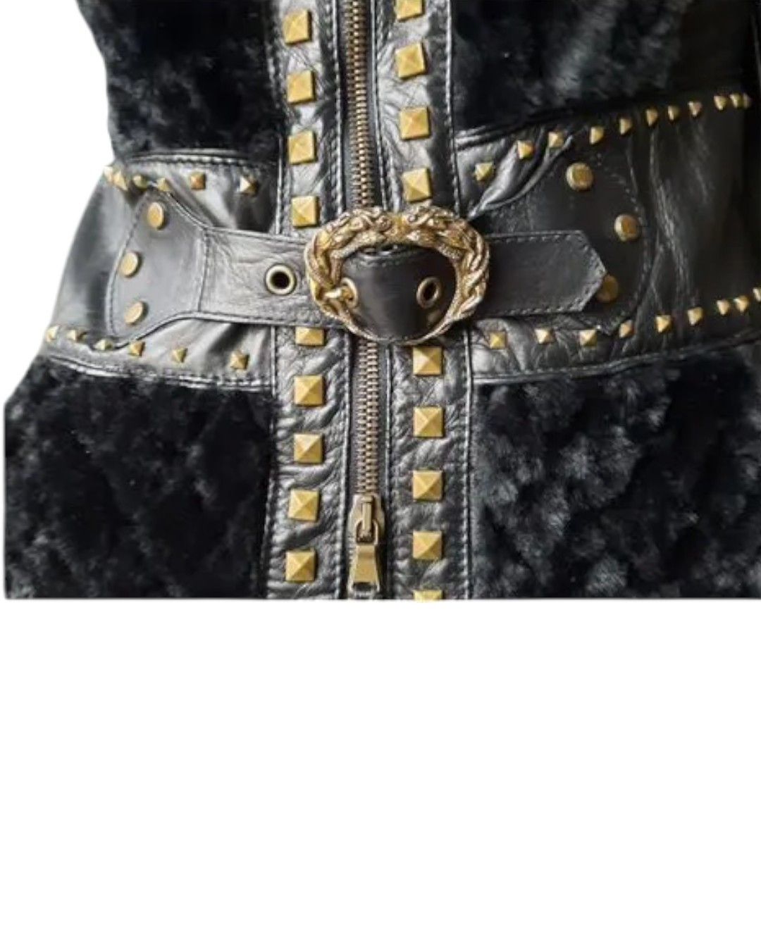 Roberto Cavalli SILVER FOX LEATHER JACKET Size M / US 6-8 / IT 42-44 - 4 Thumbnail