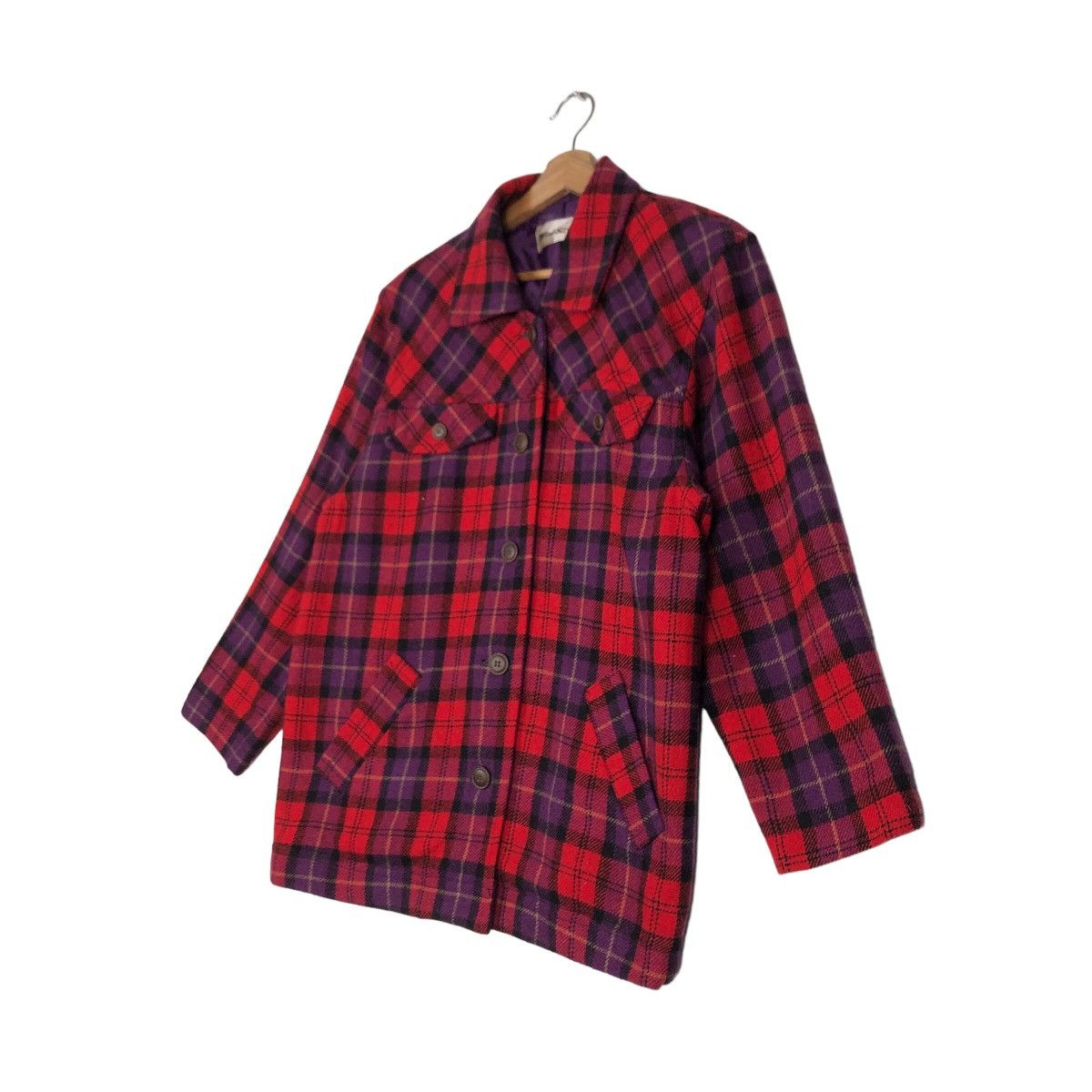 Japanese Brand 🔥Vtg Tartan Design Punk Jacket Style Wind Stream Japan Size US M / EU 48-50 / 2 - 2 Thumbnail
