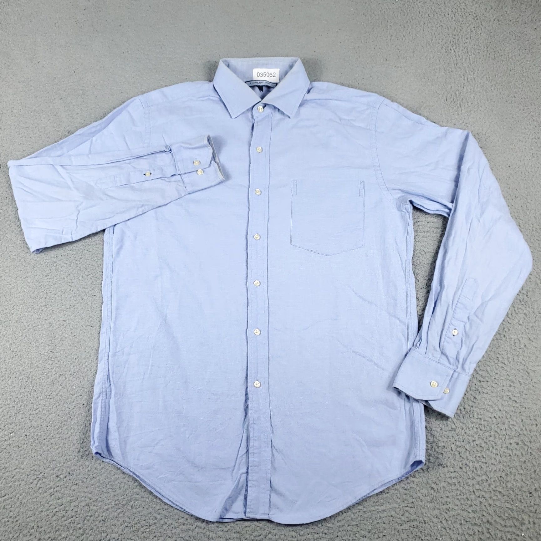 Tommy Hilfiger Tommy Hilfiger Shirt Men Medium Blue Casual Button-Up Long Sleeve Button-Down Collar Vintage? No Size US M / EU 48-50 / 2 - 2 Thumbnail