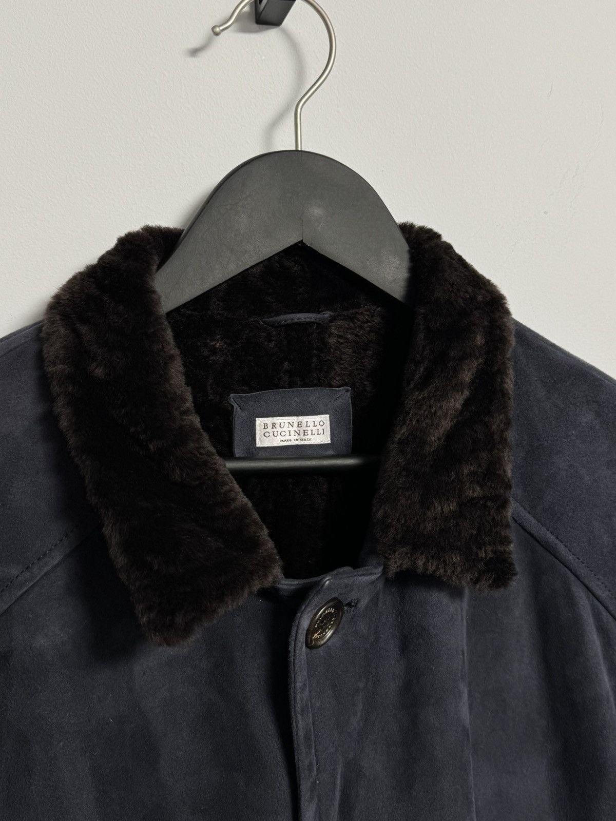 Brunello Cucinelli Brunello Cucinelli Shearling Leather Biker Fur Heavy Coat Size US XXL / EU 58 / 5 - 11 Thumbnail