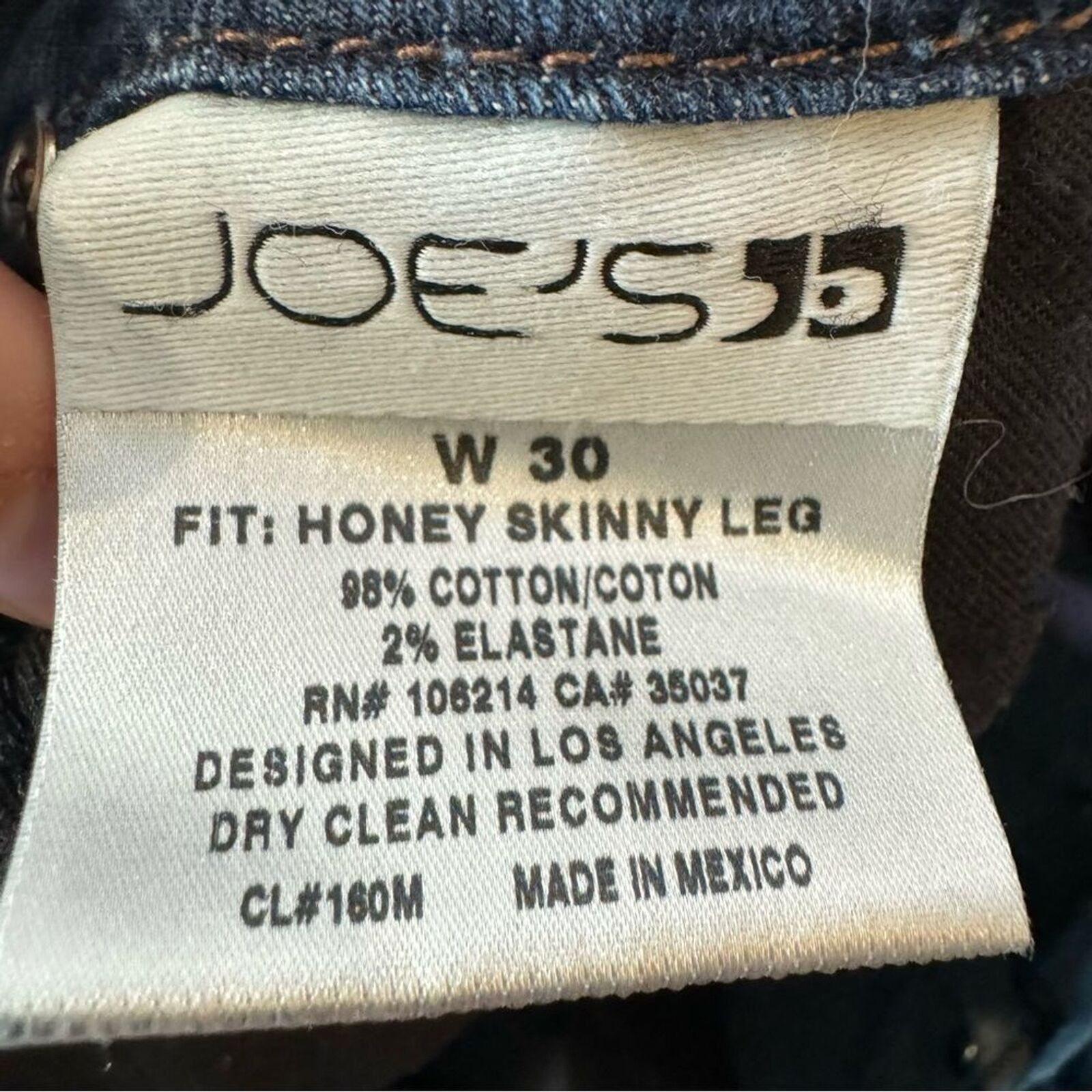 Joe's Joe's Jeans Honey Skinny Dark Wash Jeans W30 Size 30" / US 8 / IT 44 - 10 Thumbnail