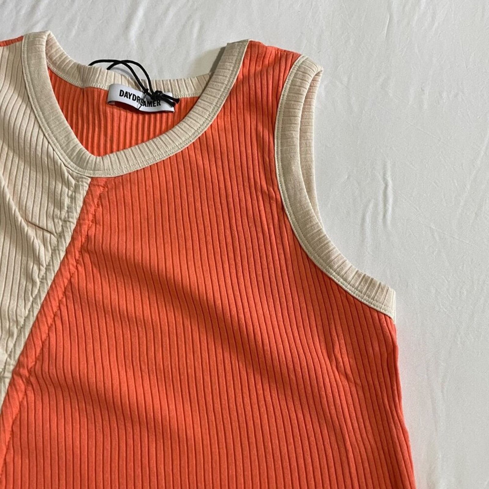 Daydreamer Daydreamer Women’s Backstage Ribbed Ruched New Tank XL Size XL / US 12-14 / IT 48-50 - 5 Thumbnail