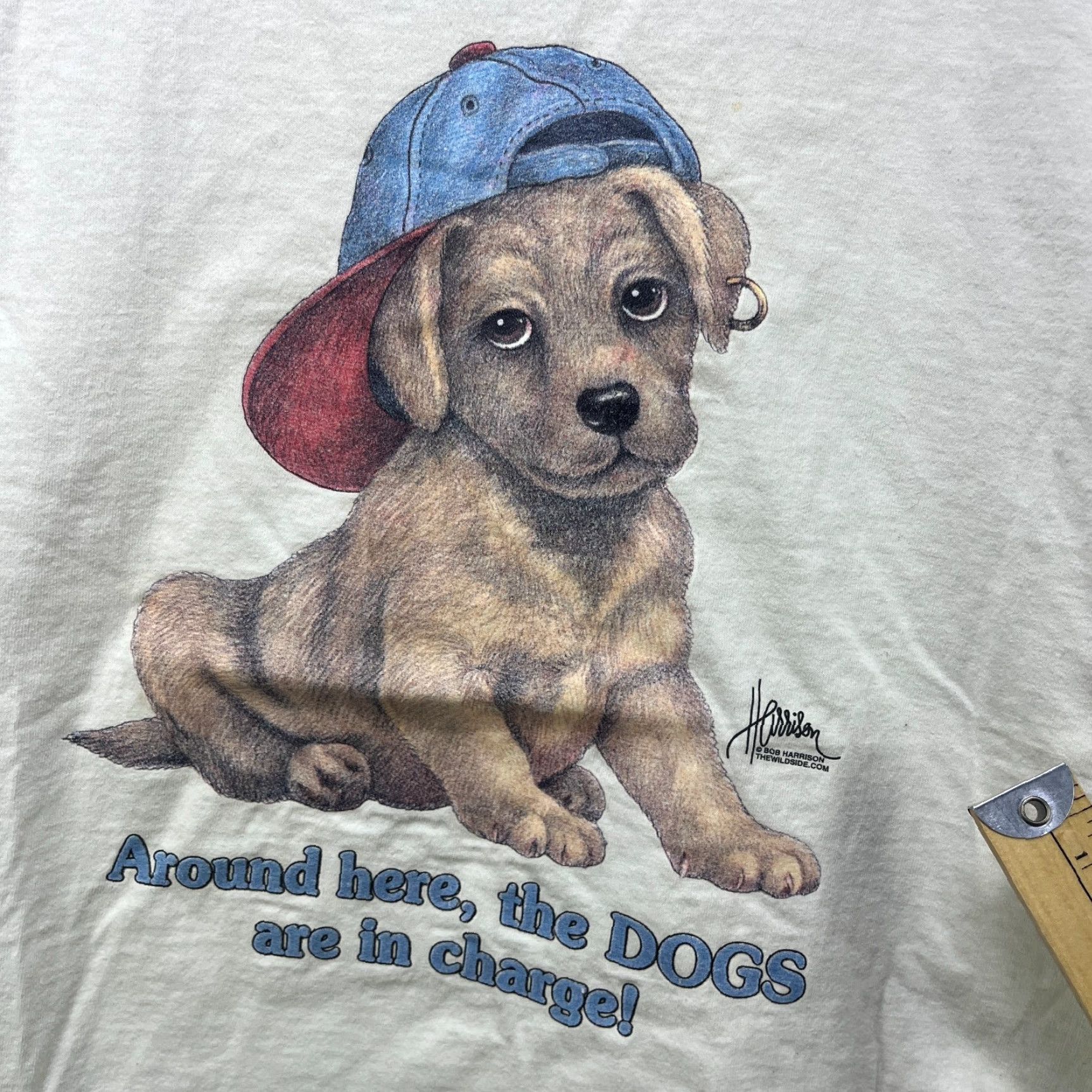 Vintage VINTAGE 90s Golden Retriever Dog Cute T Shirt XL Men White Cotton Logo Embroidered 90s Size US XL / EU 56 / 4 - 5 Thumbnail