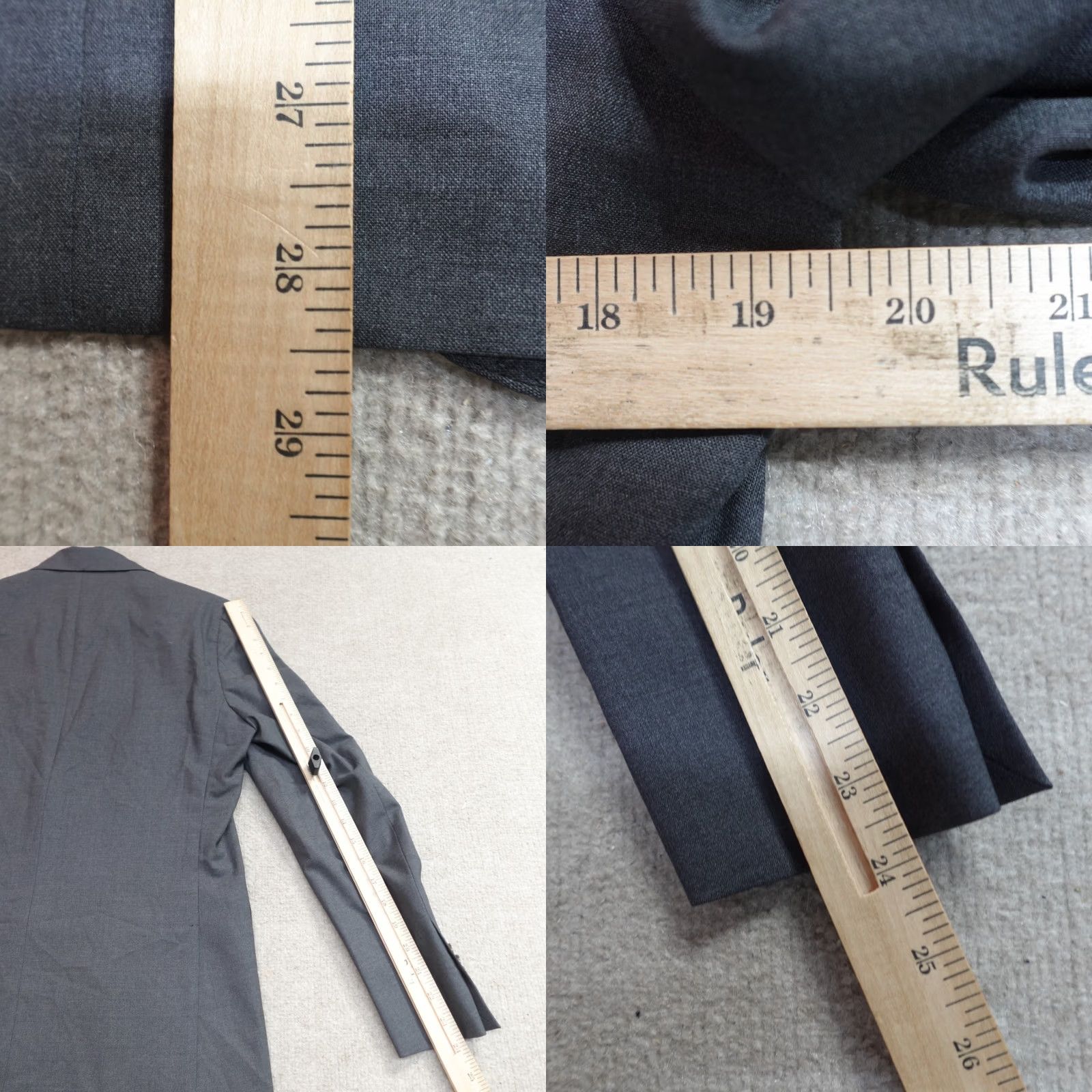 Jack Victor Jack Victor Sport Coat 36R Gray Half Unstructured Super 110's Wool Size US XXS / EU 40 - 8 Thumbnail