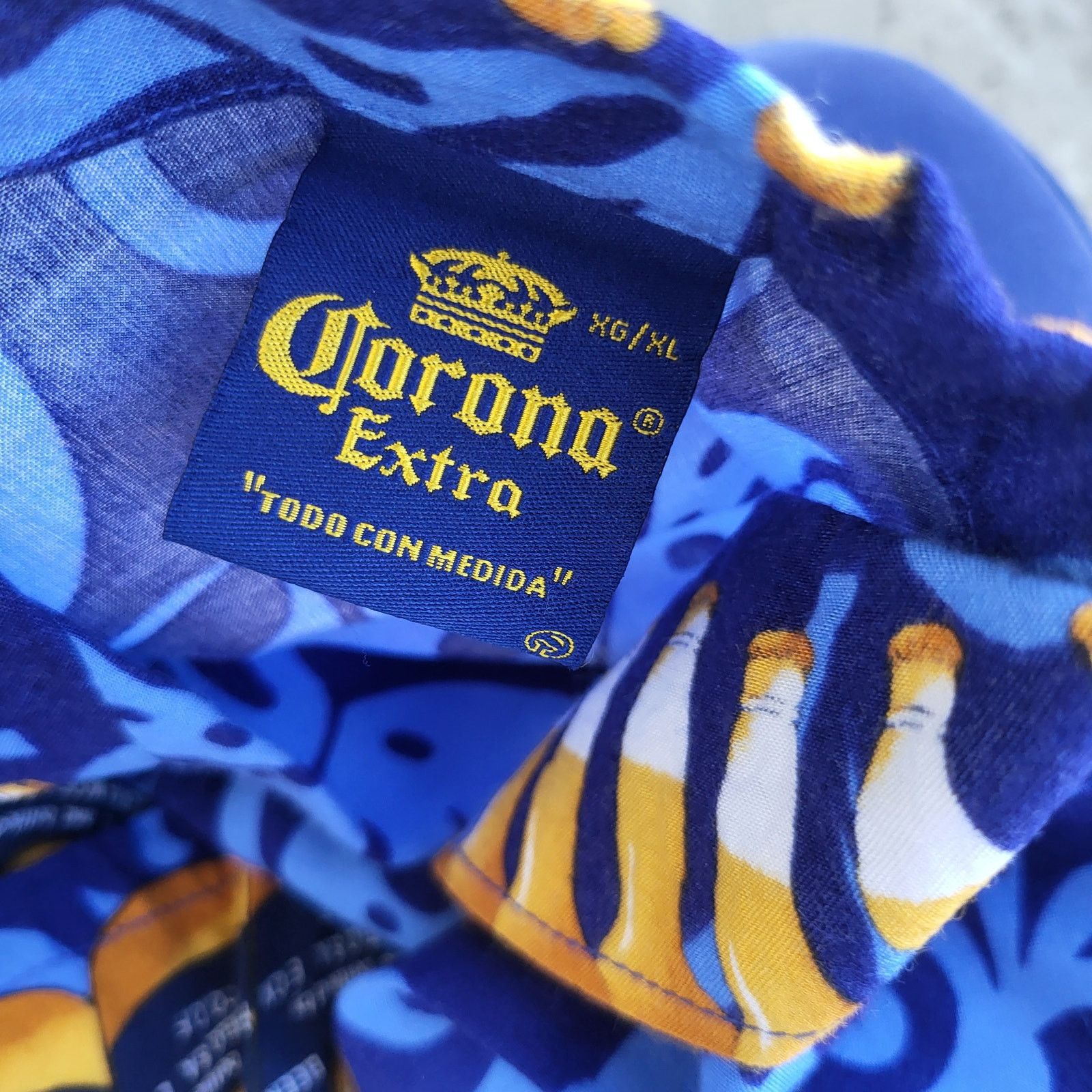 Other Corona Rayon Hawaiian Shirt Size XL Blue Mexican Beer Size US XL / EU 56 / 4 - 7 Thumbnail