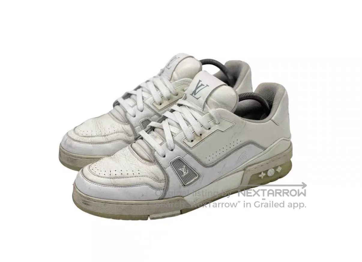 Louis Vuitton White Low-Top Sneakers Size 8. Size US 8 / EU 41 - 1 Thumbnail