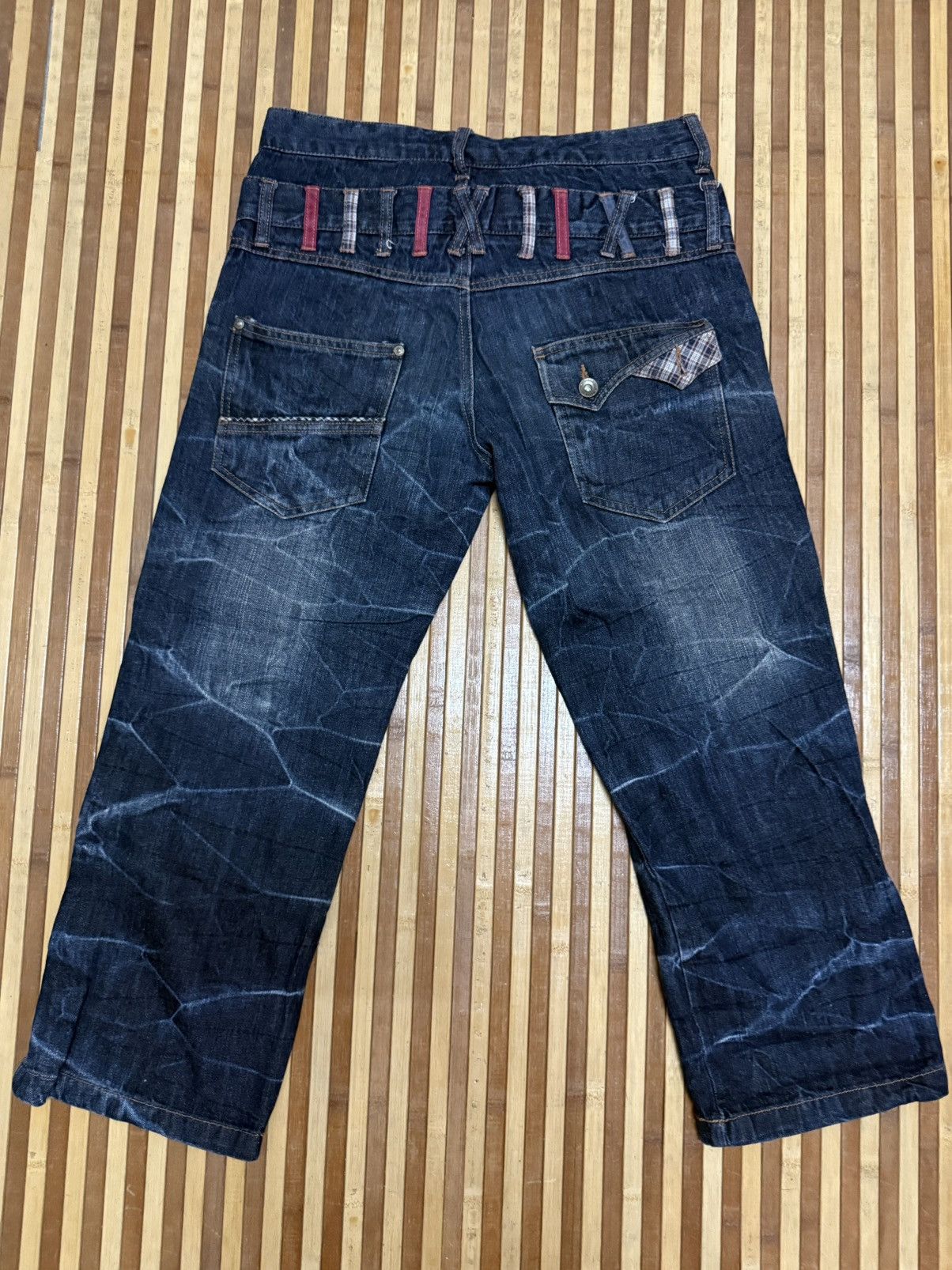 Japanese Brand Double Focus Cropped Pants Double Waist / Streetwear Size US 31 - 7 Thumbnail