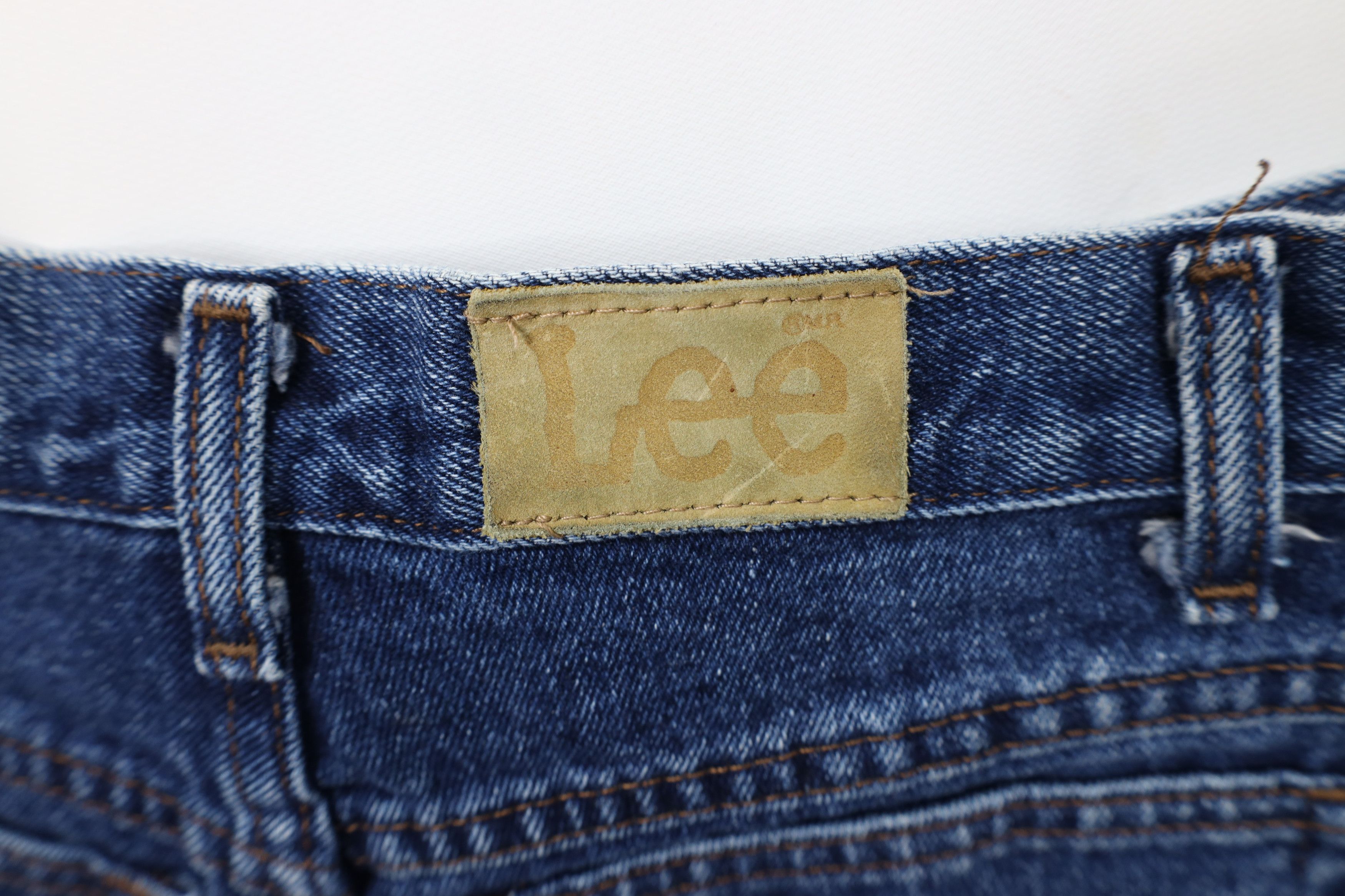 Lee Vintage 90s Lee Off Denim Jean Shorts Jorts Blue Cotton USA Size 34" / US 12 / IT 48 - 13 Thumbnail