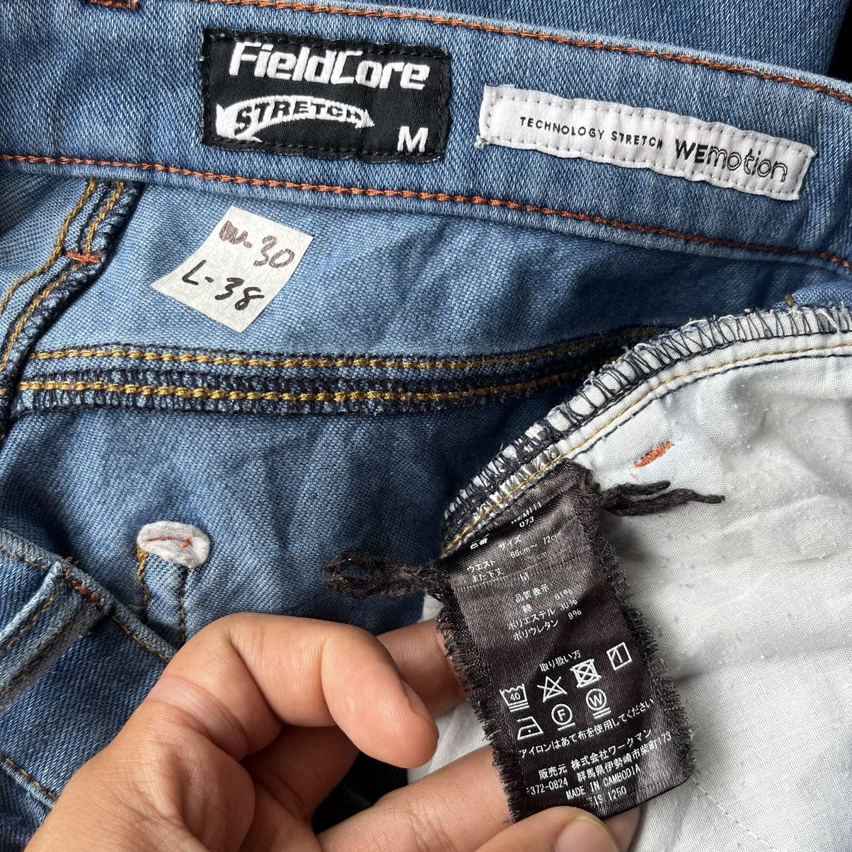 Japanese Brand Fieldcore Strechable Denim Slim Fit Pants Size 30" / US 8 / IT 44 - 10 Thumbnail