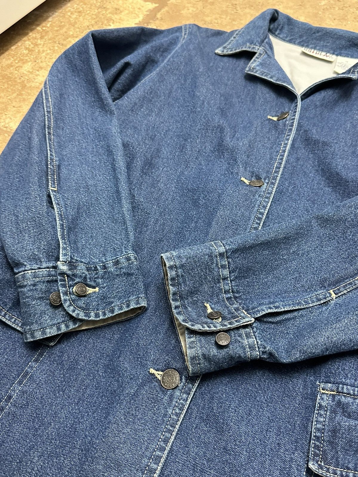 American Trench Billblass Jeans Denim Trench Coat Winter Jacket Long Sleeve Size M / US 6-8 / IT 42-44 - 8 Thumbnail