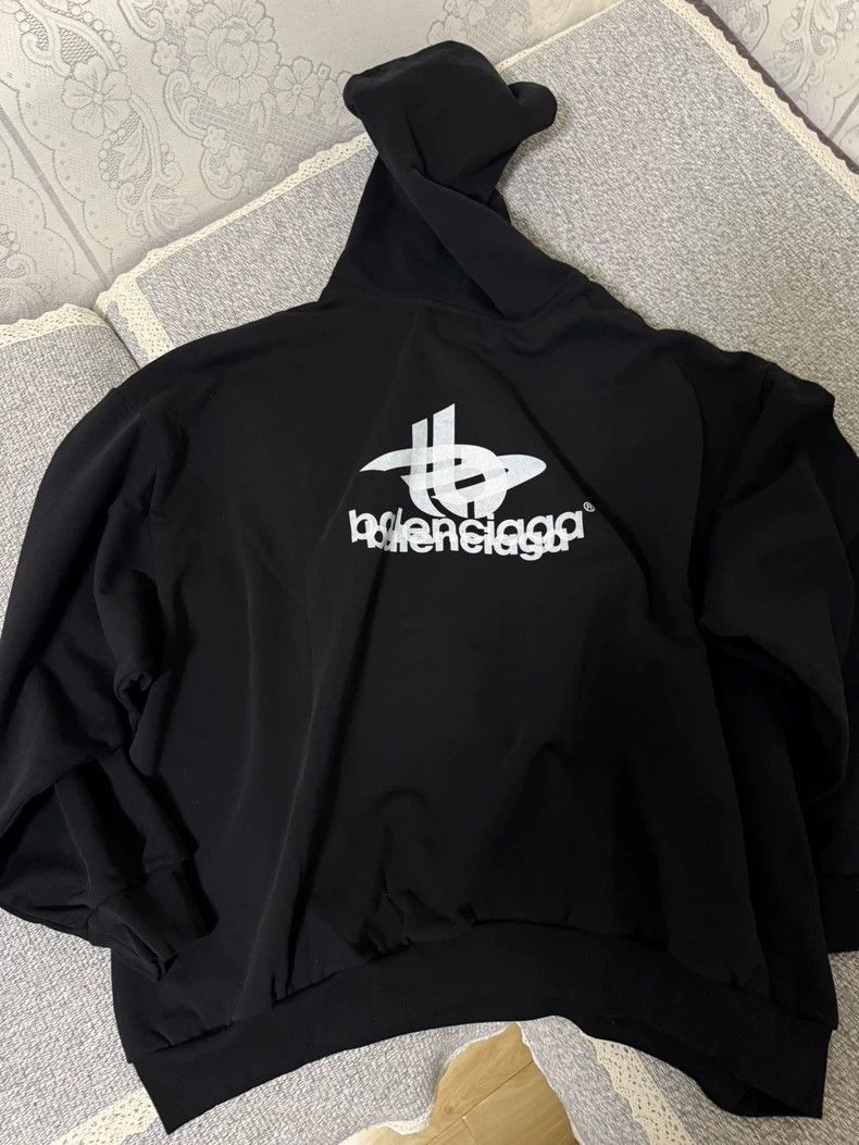 Balenciaga Balenciaga Black Overlapping 3B Hoodie Jacket-2506 Size US XL / EU 56 / 4 - 3 Thumbnail