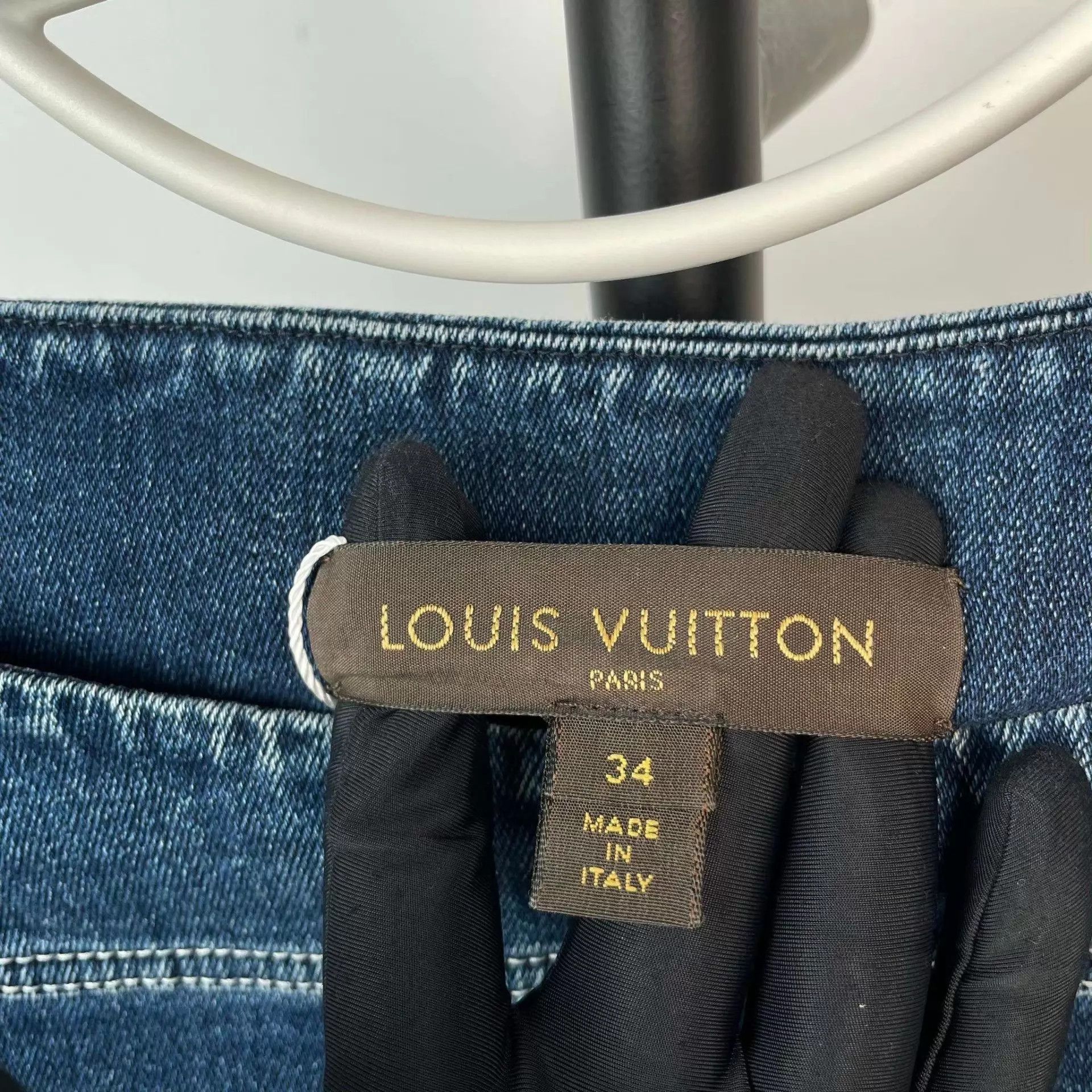 Louis Vuitton LV Women's Denim Dress 34 Blue Grade A Size XS / US 0-2 / IT 36-38 - 6 Thumbnail