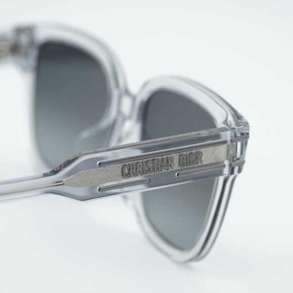 Dior Dior DIORSIGNATURE S7F 45A1 Sunglasses Grey Square Frame Size ONE SIZE - 5 Thumbnail