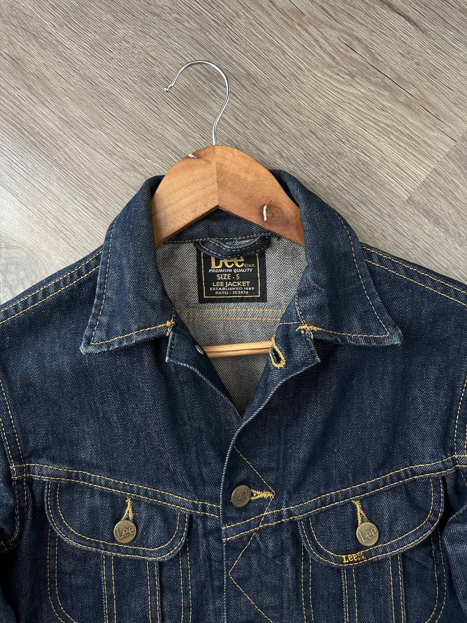 Lee Vintage Lee Slim Denim Jacket Dark Wash Trucker Style Size US S / EU 44-46 / 1 - 5 Thumbnail