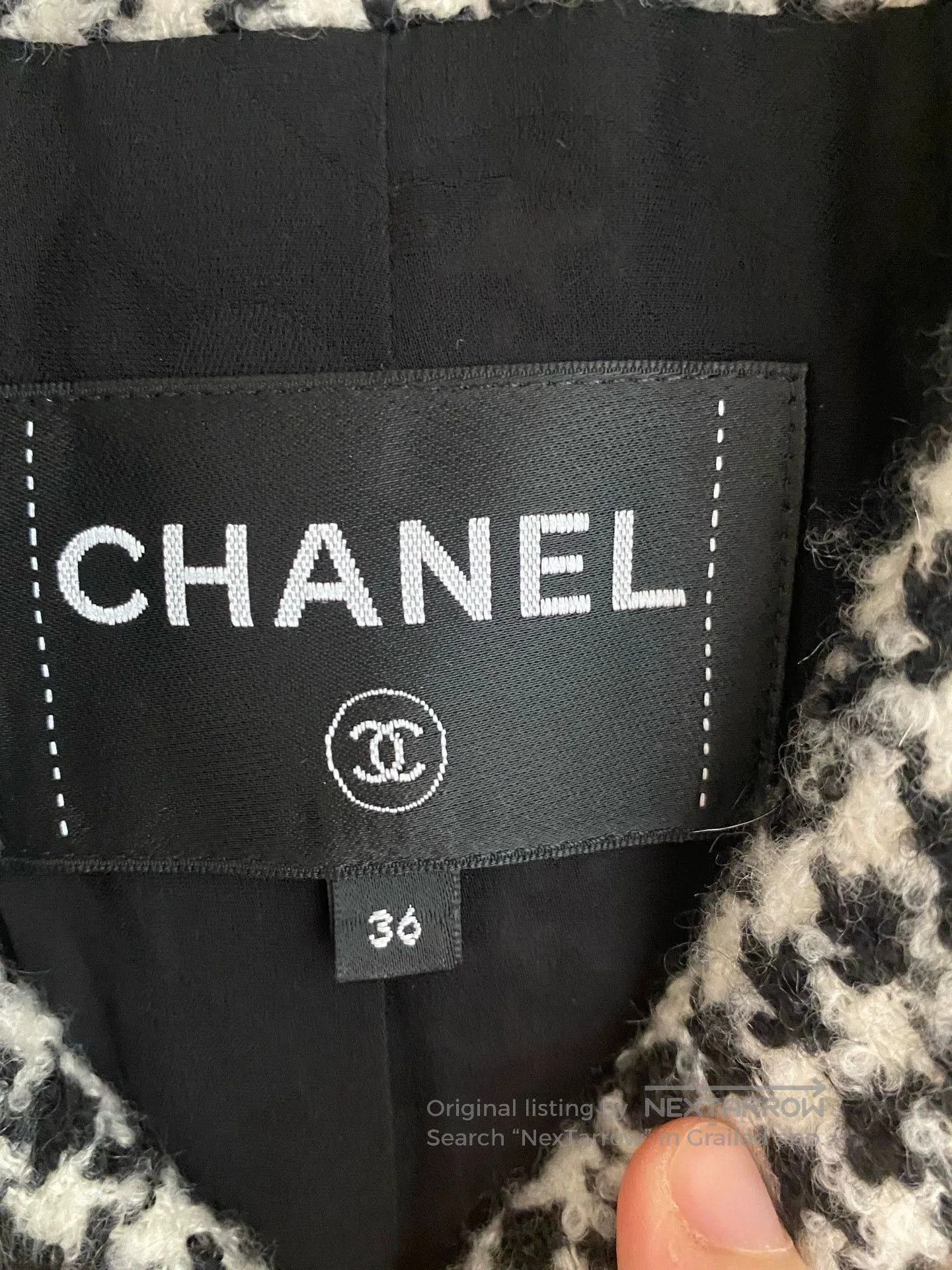 Chanel Chanel 2022 Houndstooth Tweed Jacket FR36. Size US XS / EU 42 / 0 - 3 Thumbnail