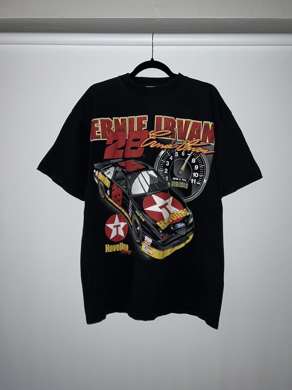 NASCAR × Vintage Vintage 90s NASCAR T-Shirt Ernie Irvan Size US XL / EU 56 / 4 - 1 Thumbnail