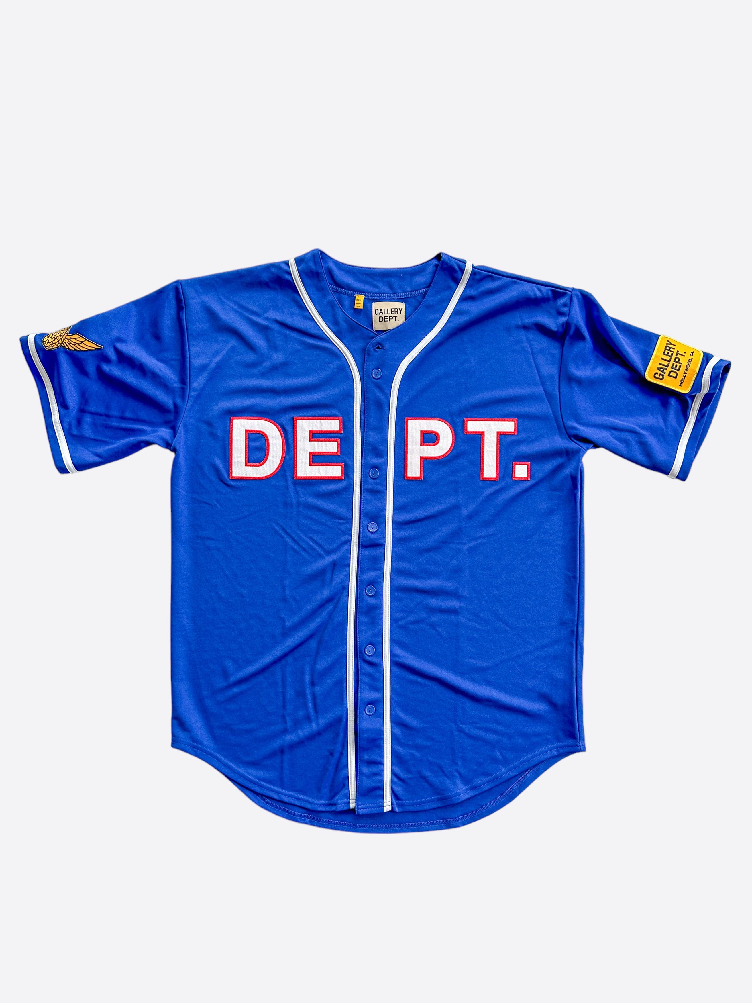 Gallery Dept. Gallery Dept Blue Echo Park Baseball Jersey Size US XXL / EU 58 / 5 - 1 Thumbnail