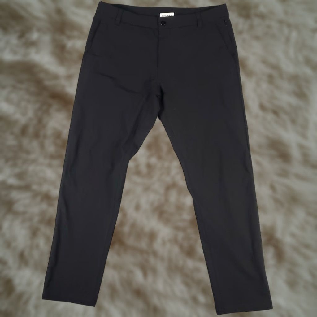 Lululemon Lululemon Pants 36x31 Black Chino Flat Front Regular Straight Slash Pockets Logo Mens Size US 36 / EU 52 - 1 Thumbnail