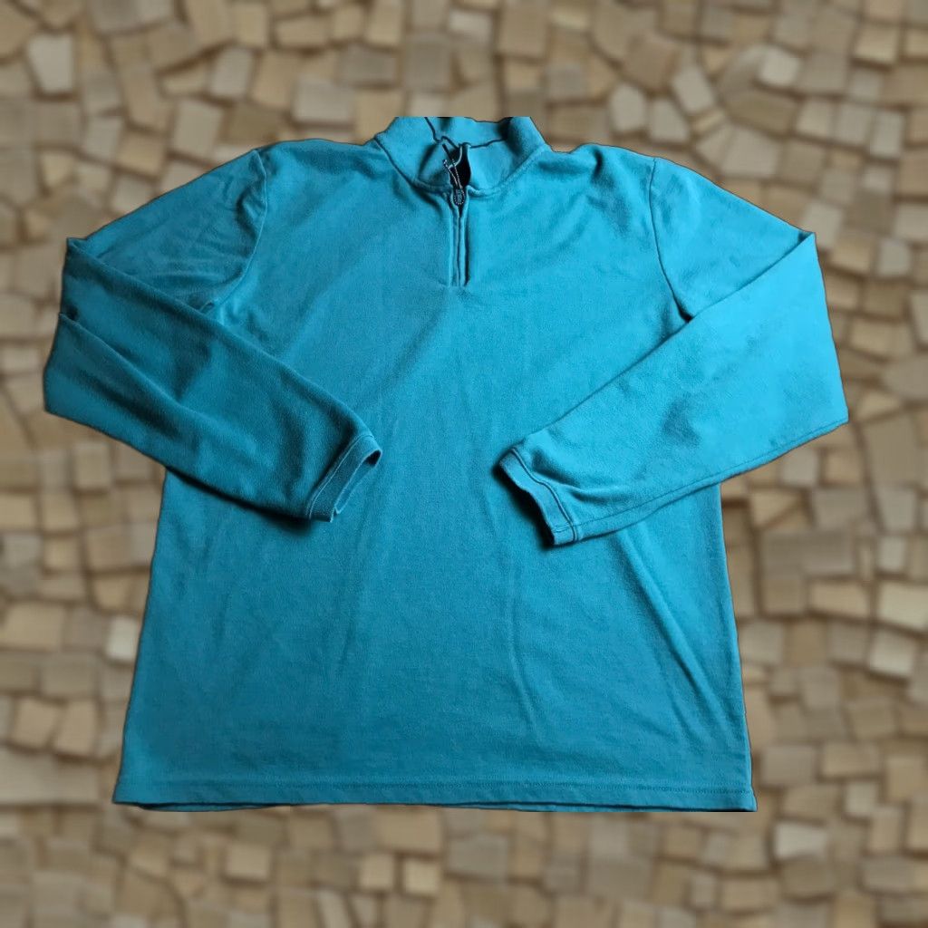 Vintage Envision Studio Shirt, Men's XL Polo, Turquoise, 1/4 Zip, Modern Casual Shirt, Envision Studio Men XL Polo Size US XL / EU 56 / 4 - 1 Thumbnail