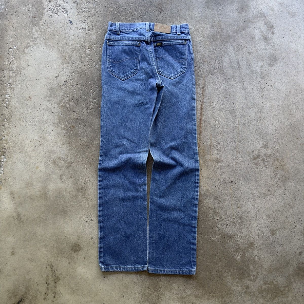 Vintage 80s Faded Lee Riders Dark Wash Jeans Western ERD Grunge Size US 27 - 1 Thumbnail