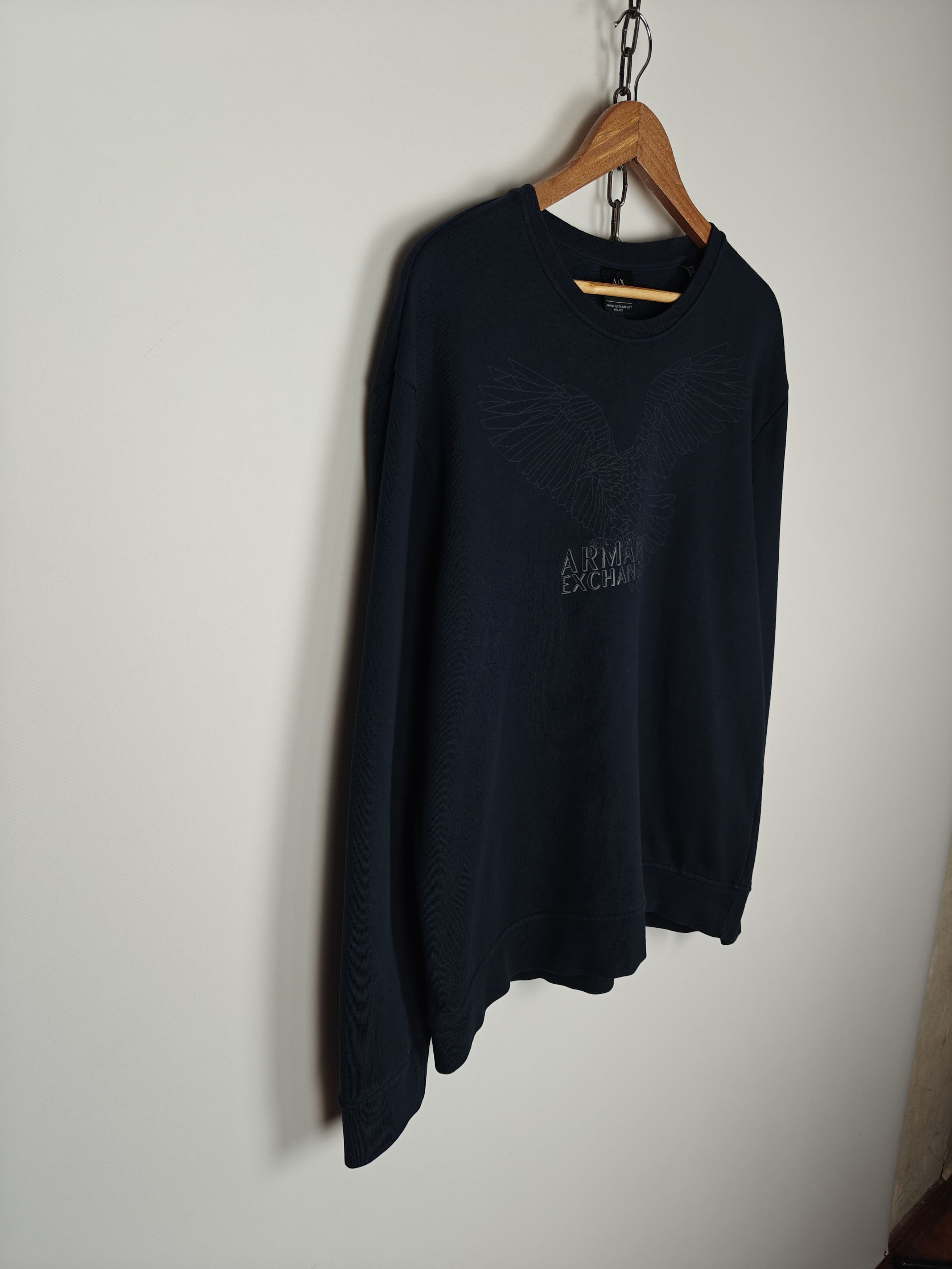 Armani Armani Exchange Sweatshirt Center Eagle Logo Crewneck size L Size US L / EU 52-54 / 3 - 4 Thumbnail