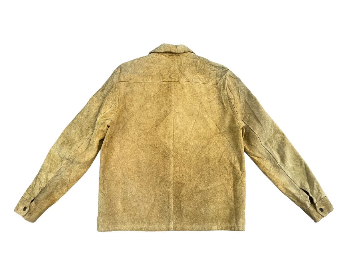Leather RARE! Vintage Vent Couvert Paris Patina Suede Leather Shirt Size US M / EU 48-50 / 2 - 5 Thumbnail