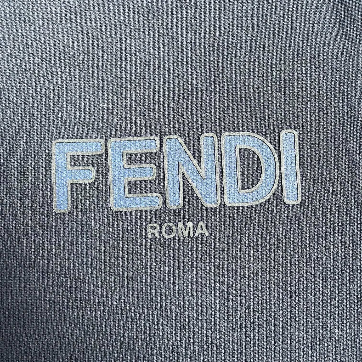 Fendi Fendi no logo LS polo shirt men's navy blue L Size US L / EU 52-54 / 3 - 3 Thumbnail