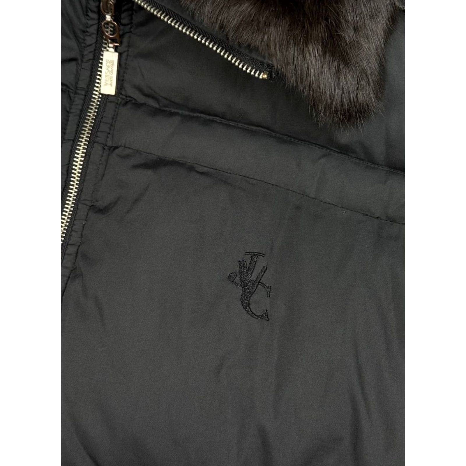 Versace VINTAGE Versace Jenas Couture Puffer Down Bomber Jacket Fur Collar Men Size L Black Y2K Jacket Bomber Men Size US L / EU 52-54 / 3 - 4 Thumbnail