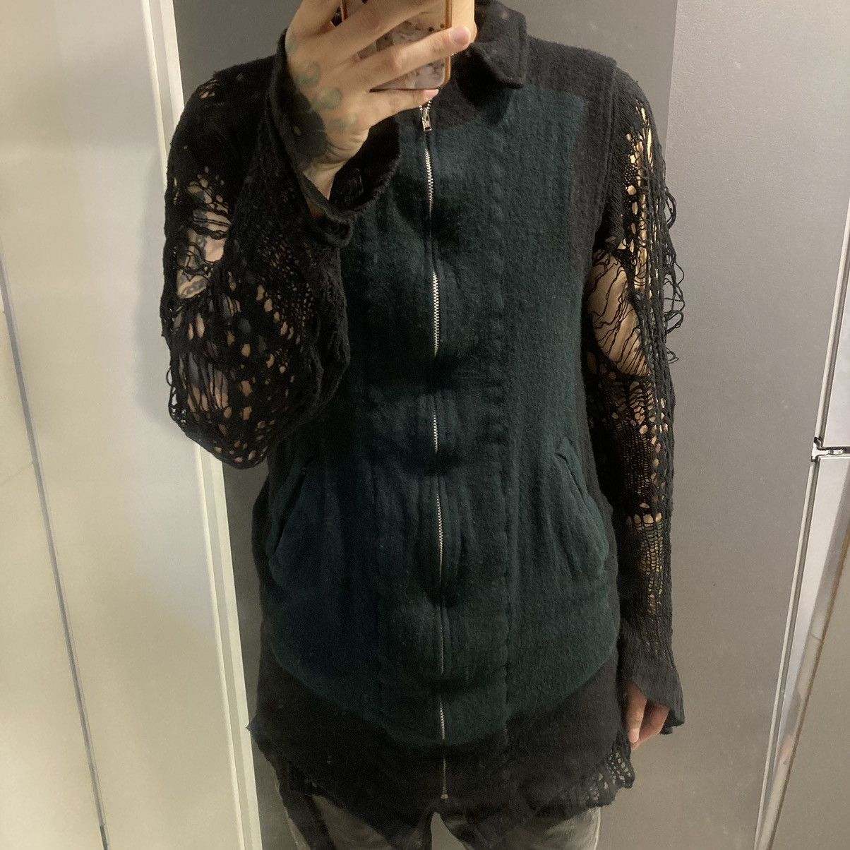 Comme des Garcons Homme Plus 1994AW Comme Des Garcons Homme Plus Boiled Wool Vest Size US M / EU 48-50 / 2 - 5 Thumbnail