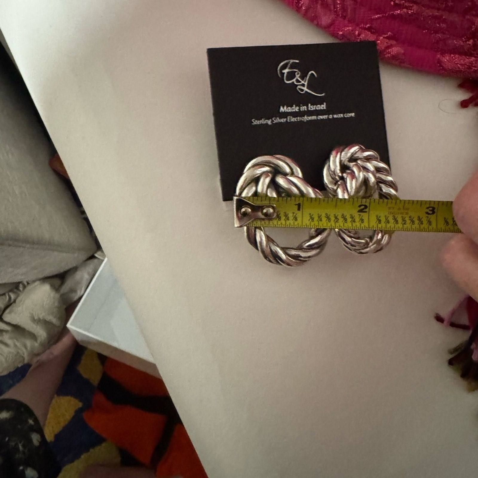 Other E&L Silver electroform Twisted Hoop Earrings Size ONE SIZE - 13 Thumbnail