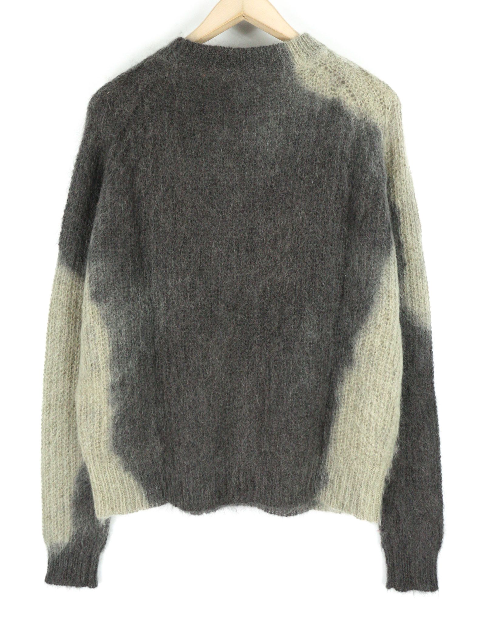 Diesel K-OSIMO M Mohair Wool Blend Knit Grey Jumper 40143 Size US M / EU 48-50 / 2 - 2 Thumbnail
