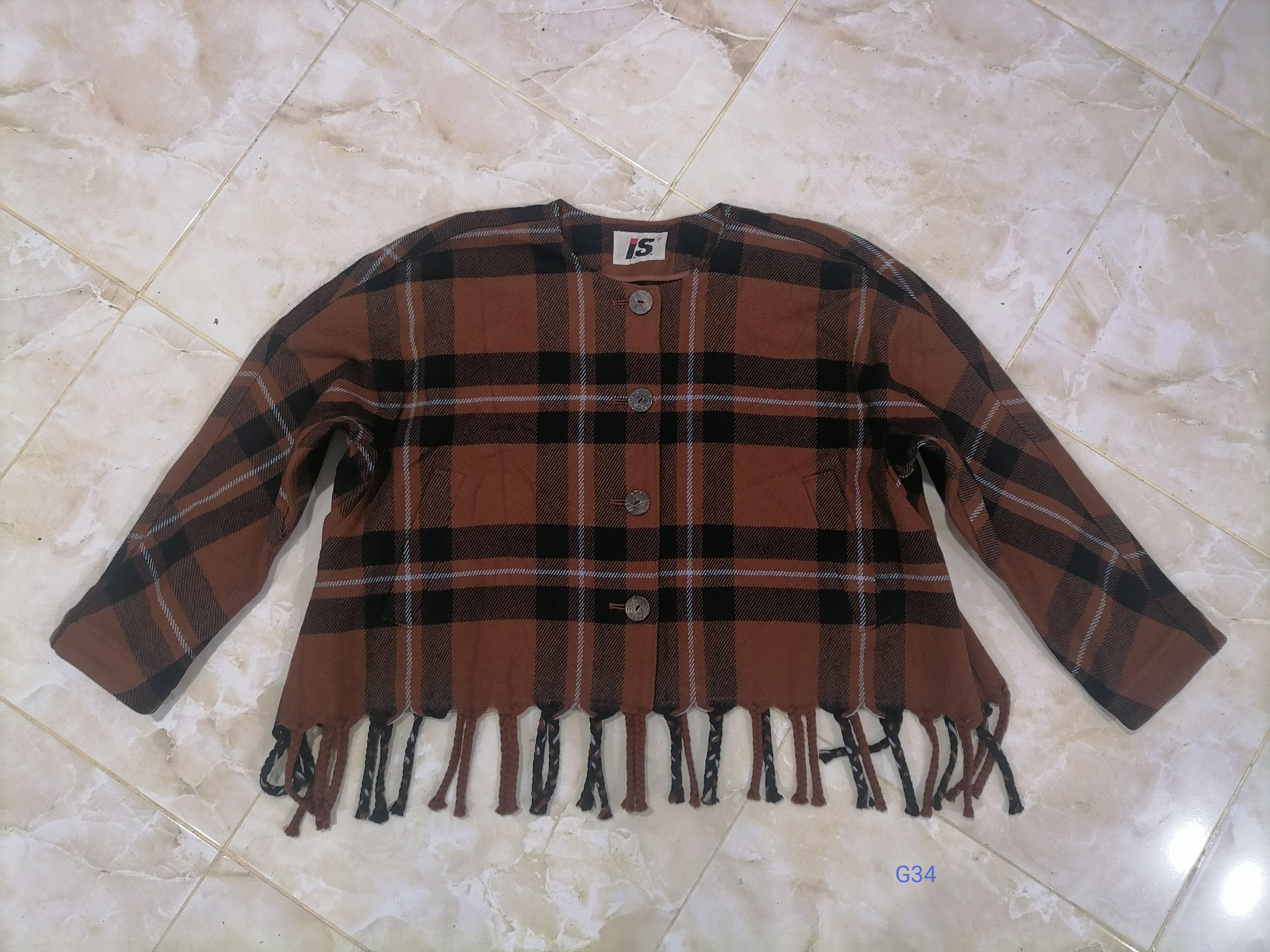 Issey Miyake × Vintage Issey Miyake Checked Pattern Wool Blouse Size M / US 6-8 / IT 42-44 - 1 Thumbnail