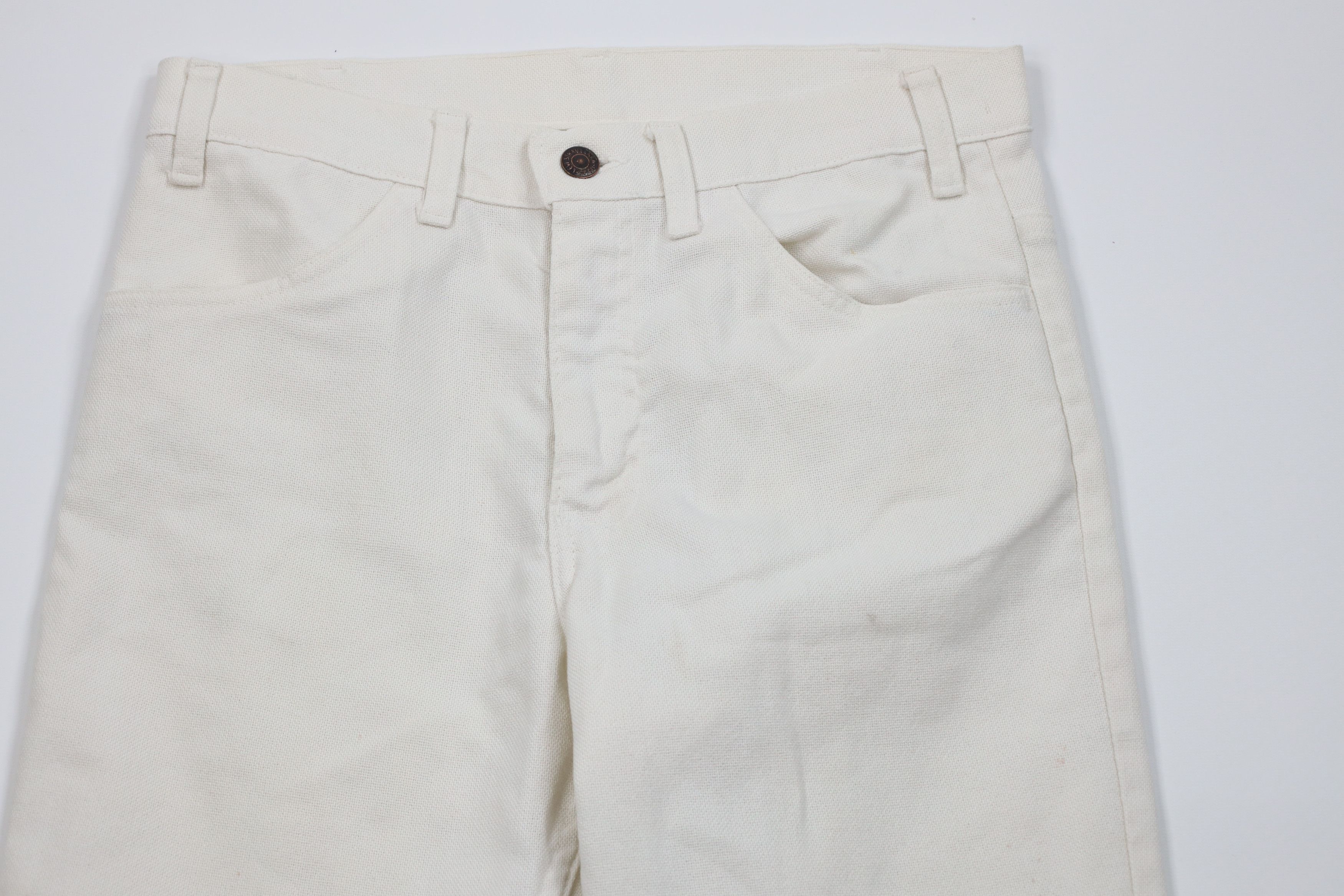 Levi's Vintage 50s 60s Levis Big E Wide Leg Chino Pants White USA Size US 30 / EU 46 - 2 Thumbnail