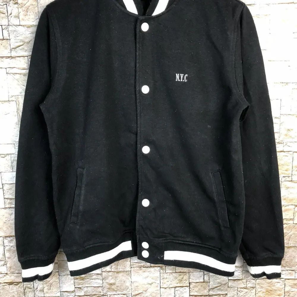 Other New York Black Bombers varsity Jacket #A679 Size US M / EU 48-50 / 2 - 5 Thumbnail