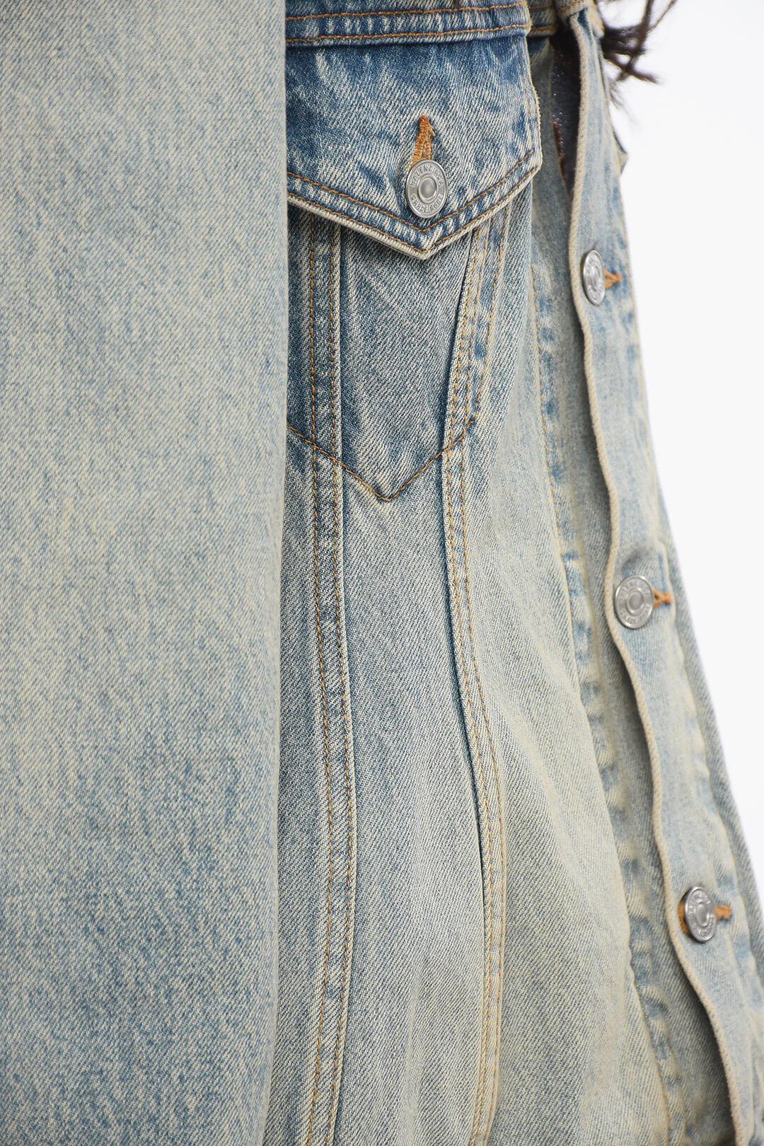 Balenciaga og1mm0326 Denim Jacket in Blue Size XS / US 0-2 / IT 36-38 - 3 Thumbnail