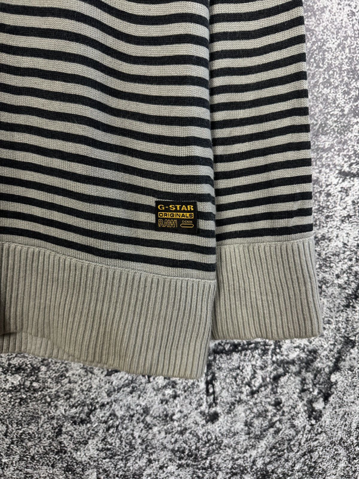 G-Star G-Star Raw Nelson R Knit L/S Striped Sweatshirt Pullover XL Size US XL / EU 56 / 4 - 7 Thumbnail