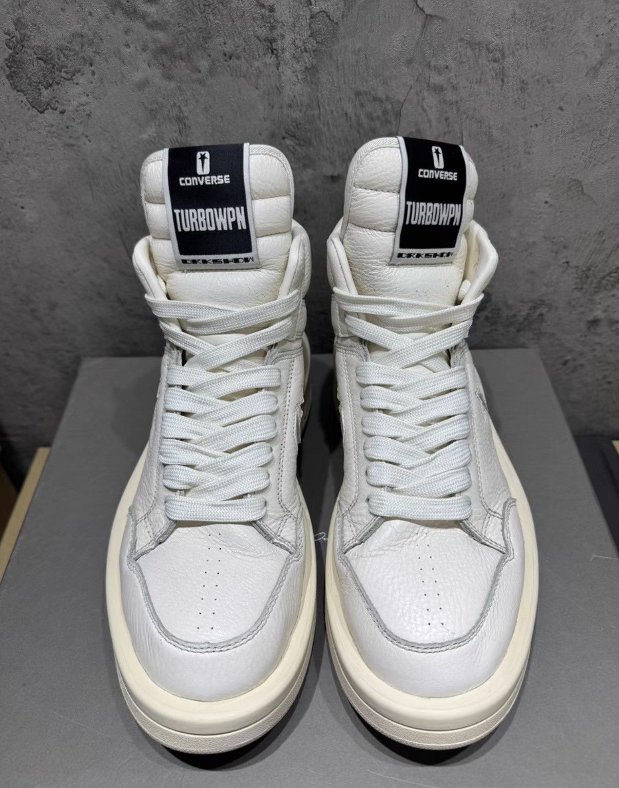 Rick Owens Converse x Rick Owens DRKSHDW TURBOWPN Mid 172343C K37 Size US 7.5 / EU 40-41 - 2 Thumbnail