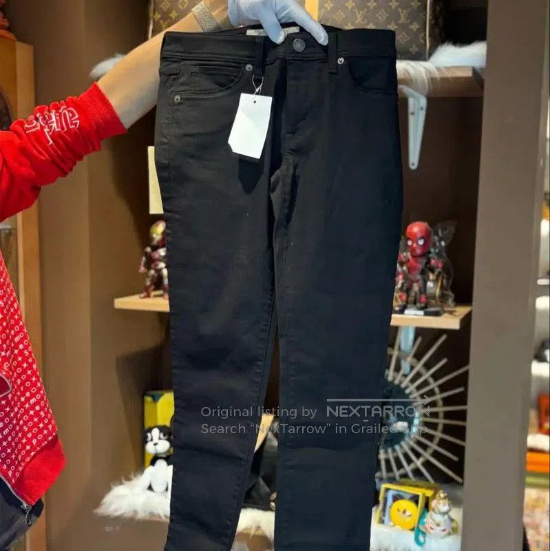Burberry Burberry Black Cotton Casual Pants for Women. Size 23" - 8 Thumbnail